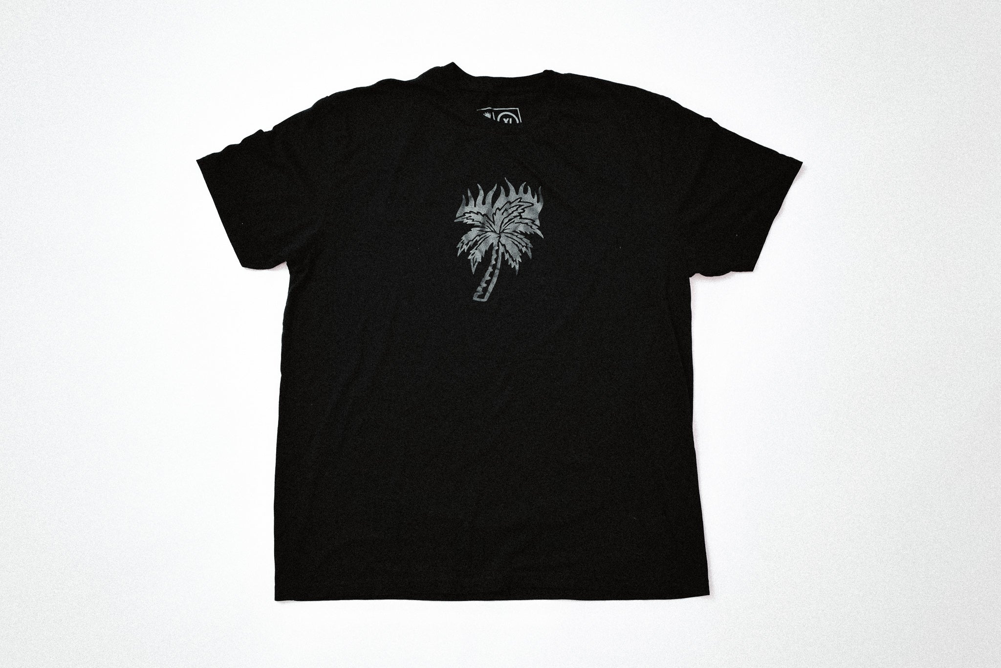 PALMS ON FIRE (BLACK ON BLACK)