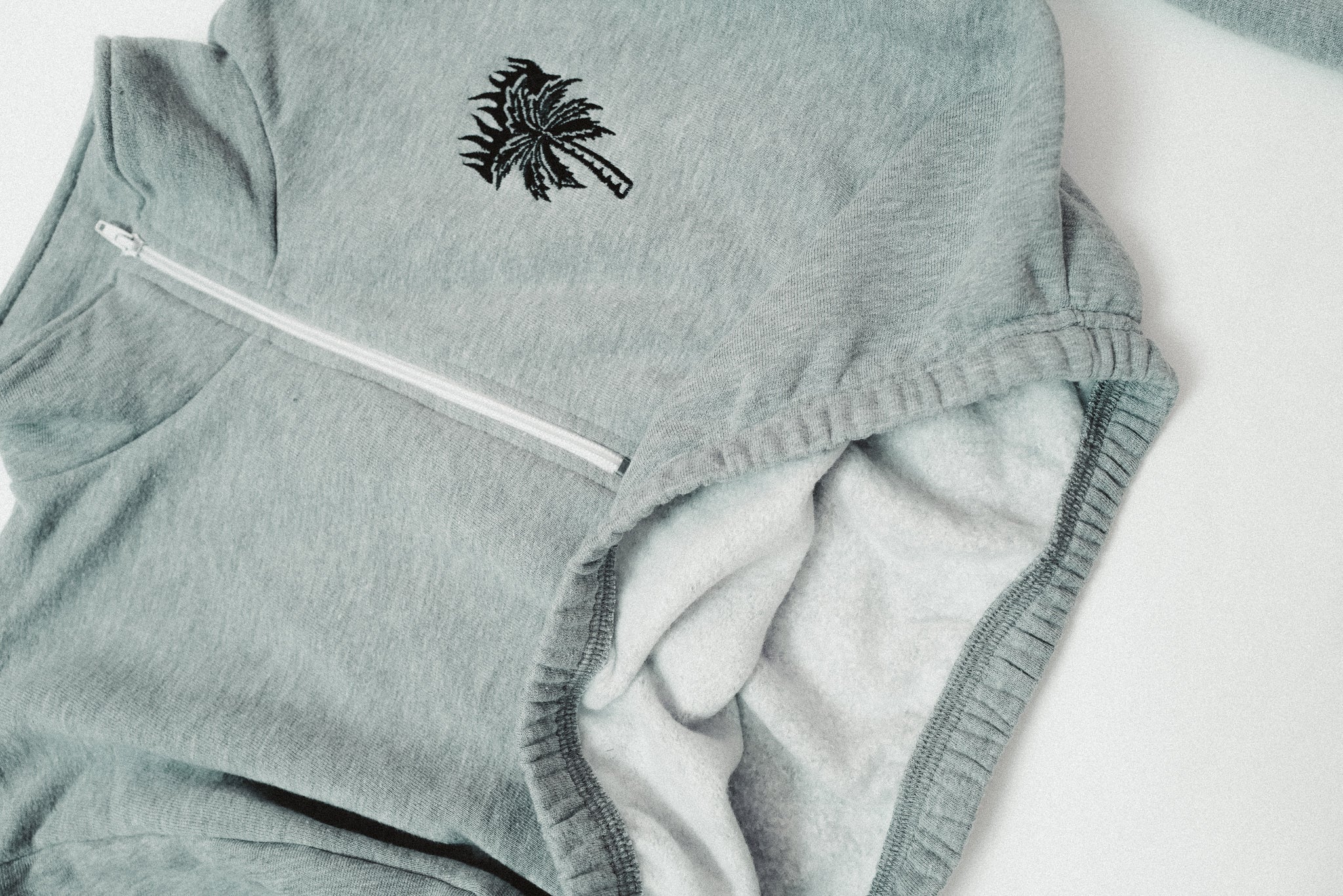 PALM ON FIRE CROP 1/4 ZIP