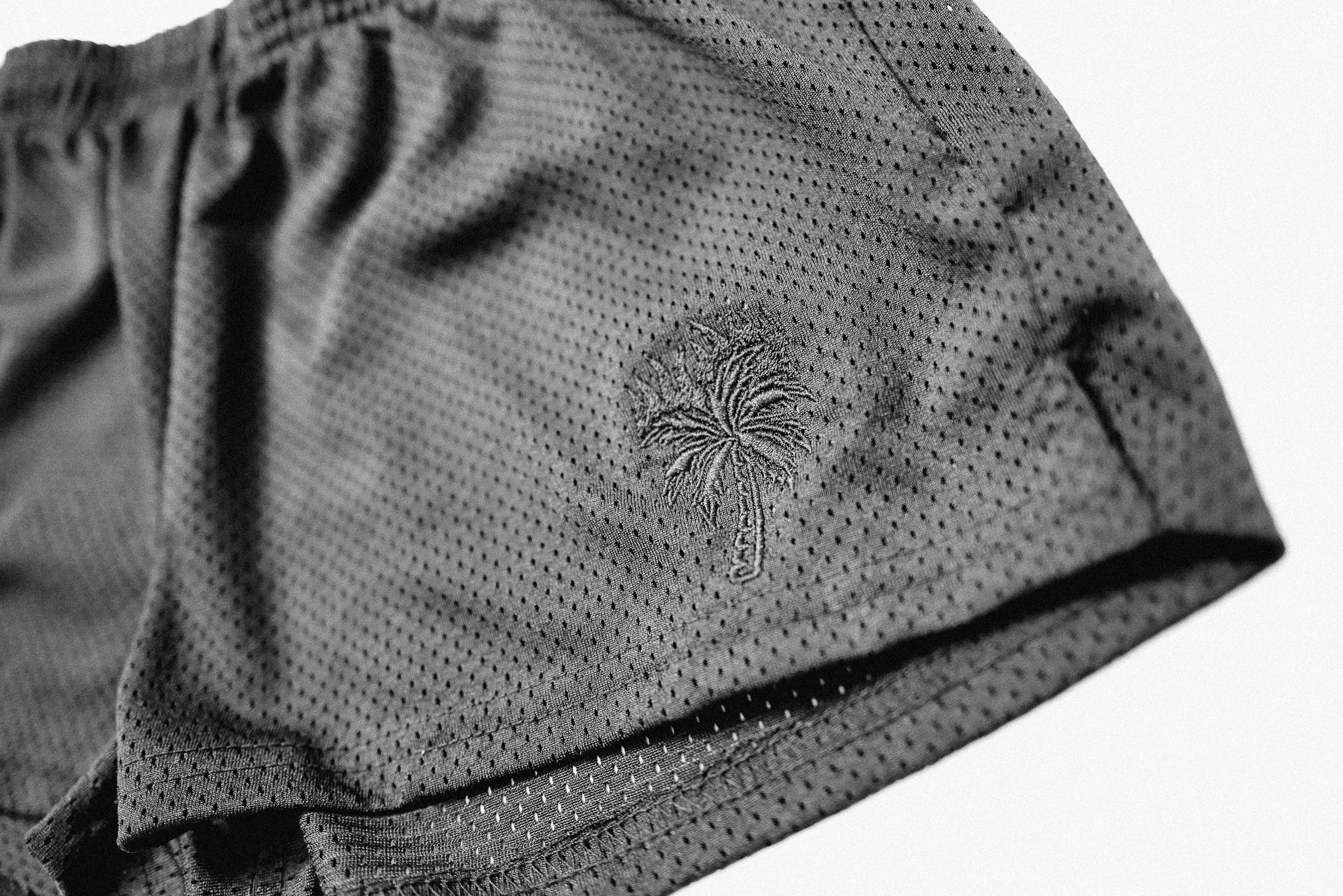 PALM ON FIRE SHORTY MESH TRACK SHORT